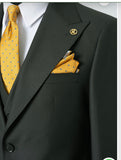 SAMENCHILL GREEN 3-PIECE SUIT-GOLD BUTTON