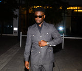 SAFARI BLACK TWO-PIECE SUIT