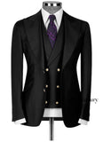NOBLE MAN BLACK THREE -PIECE SUIT