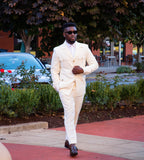 SAFARI OFF-WHITE TWO- PIECE SUIT