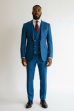 BESPOKE BLUE THREE-PIECE SUIT