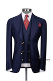 KENNY NAVY BLUE THREE- PIECE SUIT