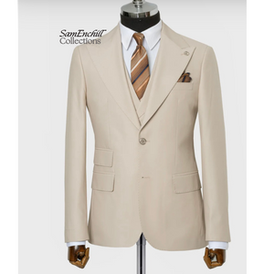 SAMENCHILL CHAMPAGNE 3-PIECE SUIT