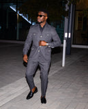 SAFARI BLACK TWO-PIECE SUIT