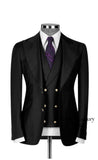 NOBLE MAN BLACK THREE -PIECE SUIT