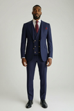 KENNY NAVY BLUE THREE- PIECE SUIT