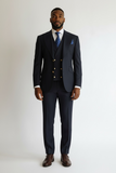 KING DARK BLUE THREE-PIECE SUIT