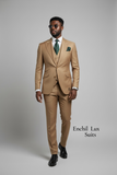 PRESTIGE TAN THREE-PIECE SUIT