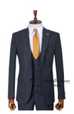 ELITE GRAY THREE-PIECE STRIPED SUIT
