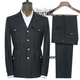 SAFARI BLACK TWO-PIECE SUIT