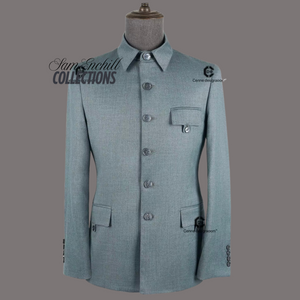 KENNY SAFARI GREY TWO-PIECE SUIT