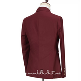 MODERN BURGUNDY 2-PIECE DOUBLE-BREASTED TICKET POCKET SUIT