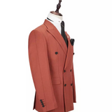 MODERN BURGUNDY 2-PIECE DOUBLE-BREASTED SUIT