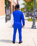 BESTMAN BLUE AND WHITE KAFTAN