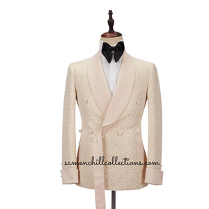 ROYAL CREAM STRAPPED 2-PIECE SUIT