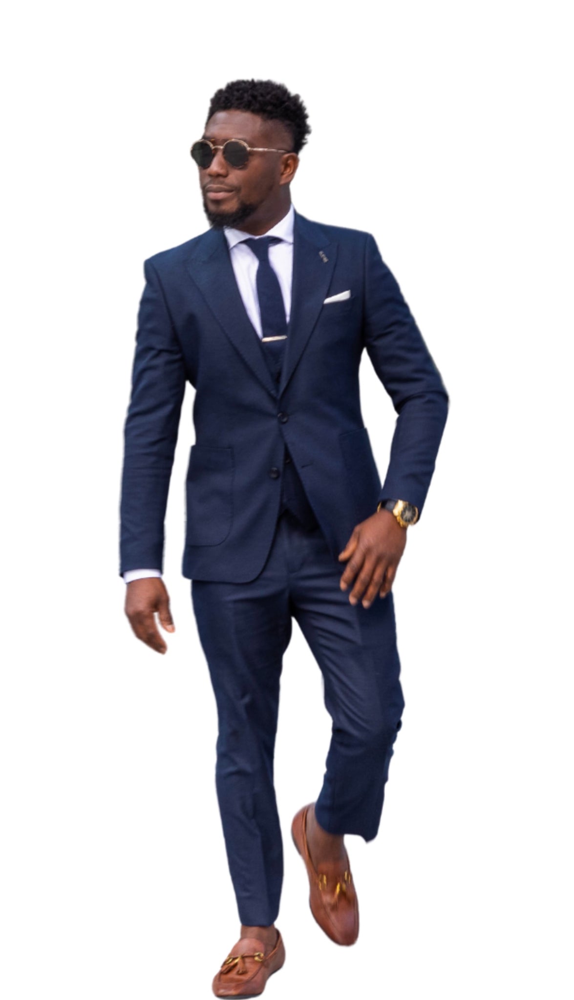 MASTERS NAVY BLUE 3-PIECE SUIT – SamEnchill Collections